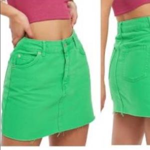 Topshop Moro green skirt